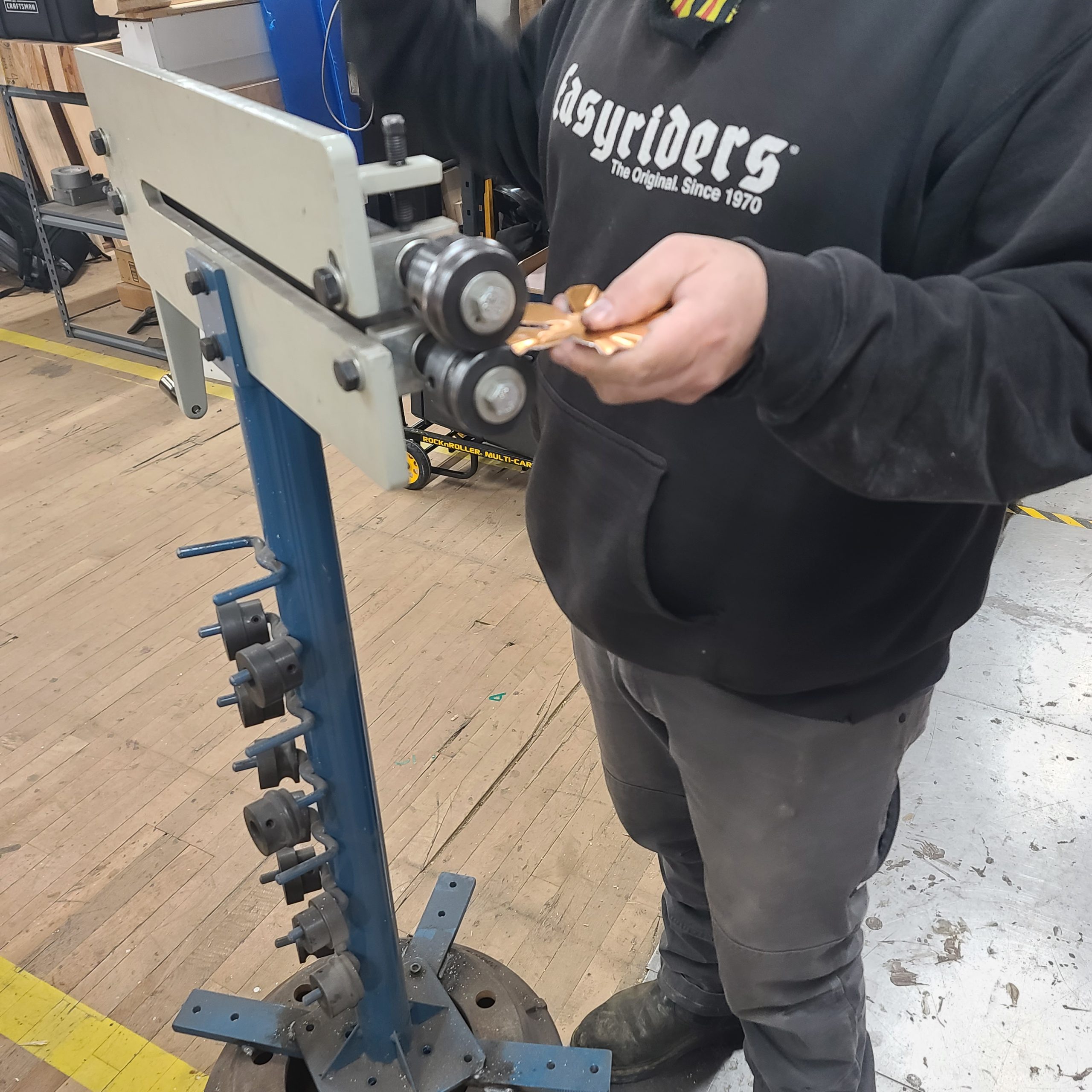 Los demonstrating cold working metal