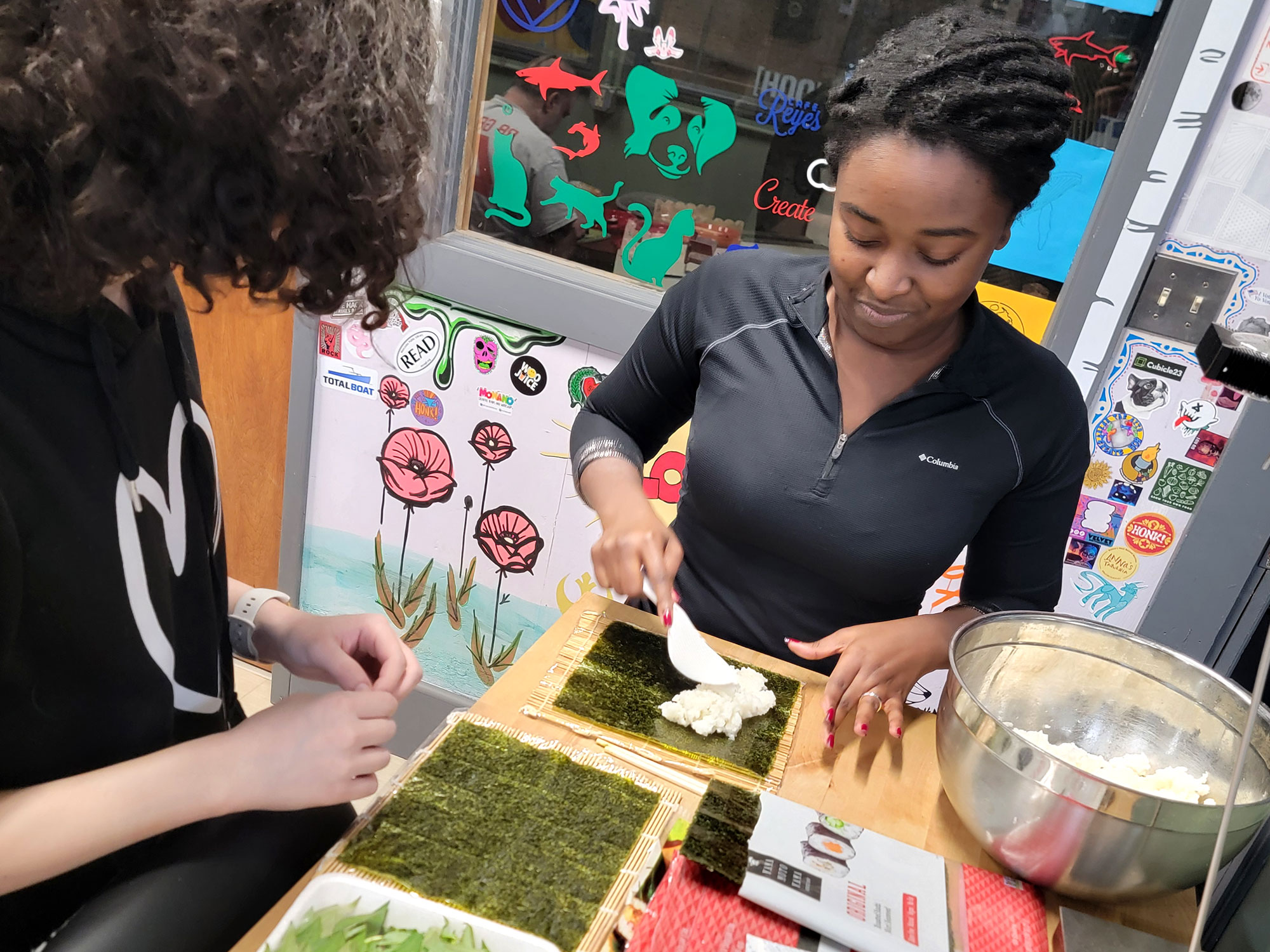 Kala and Venus Making Gimbap